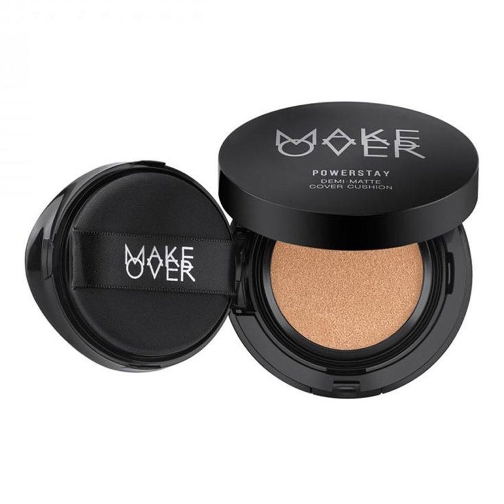 MAKE OVER Powerstay Demi-Matte Cover Cushion W33 Honey Beige 15g