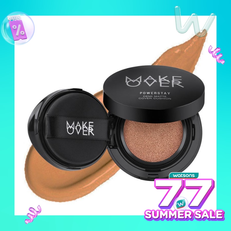 MAKE OVER Make Over Powerstay Demi-Matte Cover Cushion W41 Coral Sand 15g