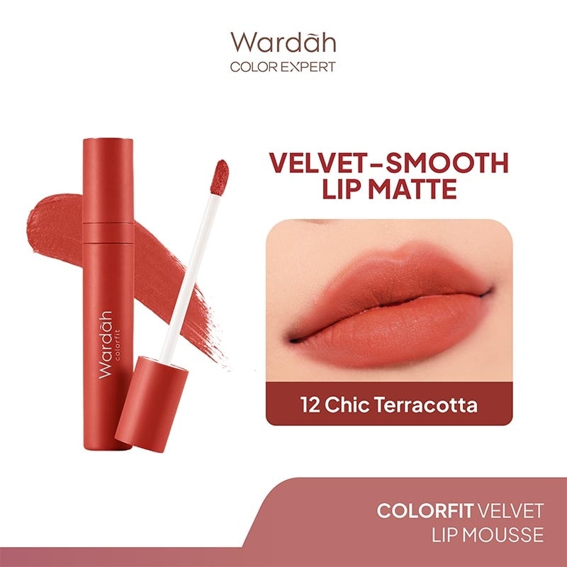 Promo Harga Wardah Colorfit Velvet Matte Lip Mousse 12 4 gr - Watsons