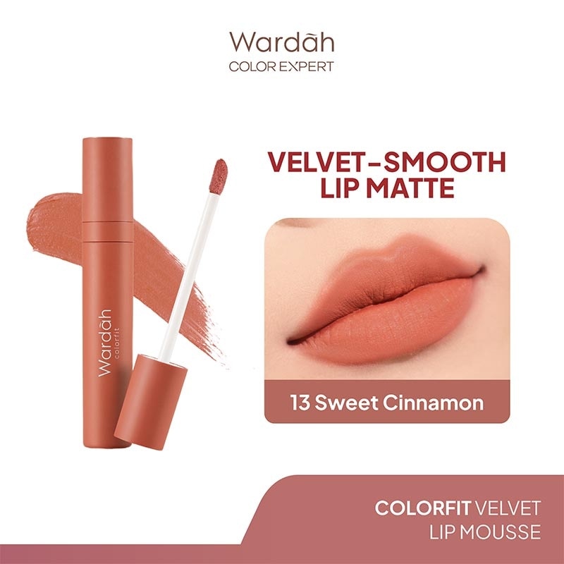 Promo Harga Wardah Colorfit Velvet Matte Lip Mousse 13 4 gr - Watsons