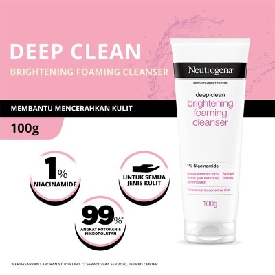 NEUTROGENA Deep Clean Brightening Foaming Cleanser 100g