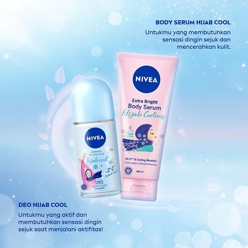 Nivea Hijab Brightning Cooling Fresh Body Serum 180mL