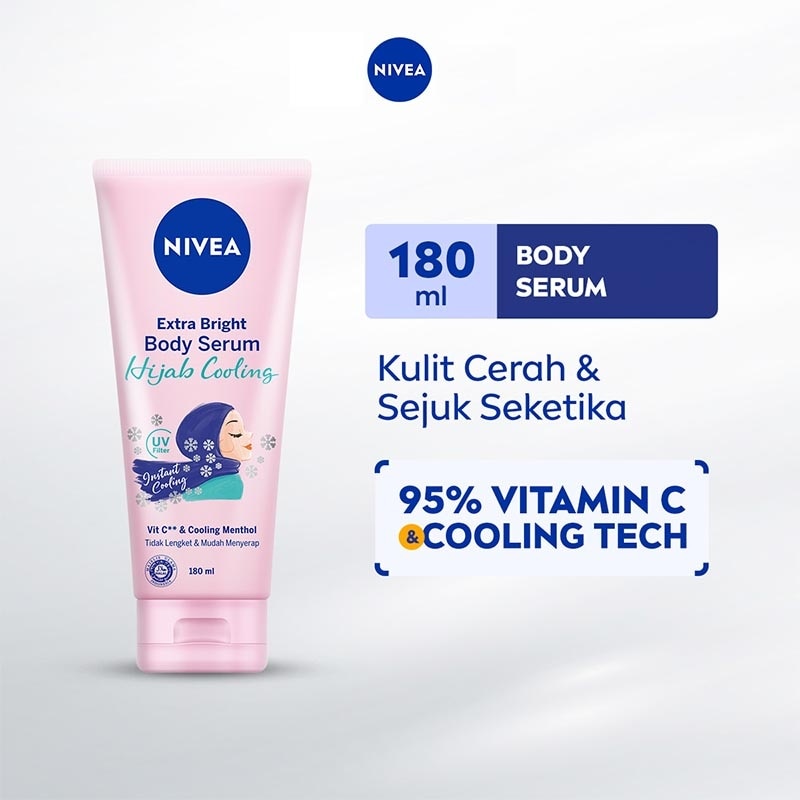 Nivea Hijab Brightning Cooling Fresh Body Serum 180mL