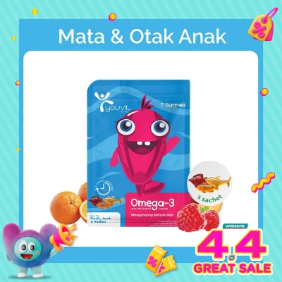 YOUVIT - Youvit Omega- 3 Anak 7 Hari untuk Otak &. Mata Anak 28g