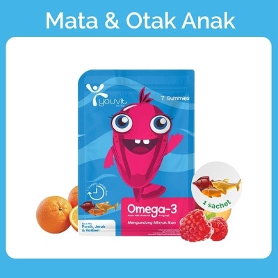 YOUVIT Youvit Omega- 3 Anak 7 Hari untuk Otak &. Mata Anak 28g