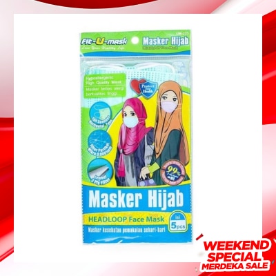 FIT-U Masker Hijab - Fit U Mask Headloop Face Mask 5s