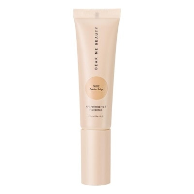 DEAR ME Dear Me Beauty Airy Poreless Fluid Foundtaion W02 Golden Beige 30g