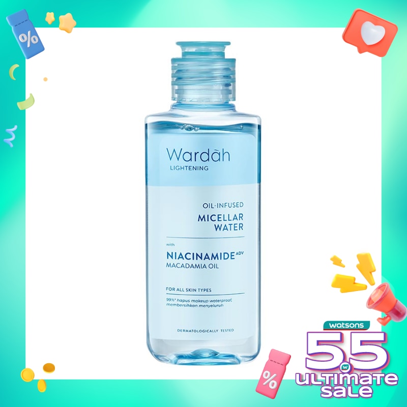Promo Harga Wardah Lightening Oil-Infused Micellar Water 105 ml - Watsons