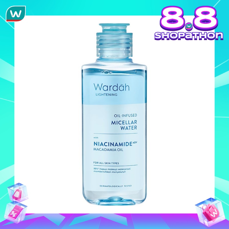 Promo Harga Wardah Lightening Oil-Infused Micellar Water 105 ml - Watsons