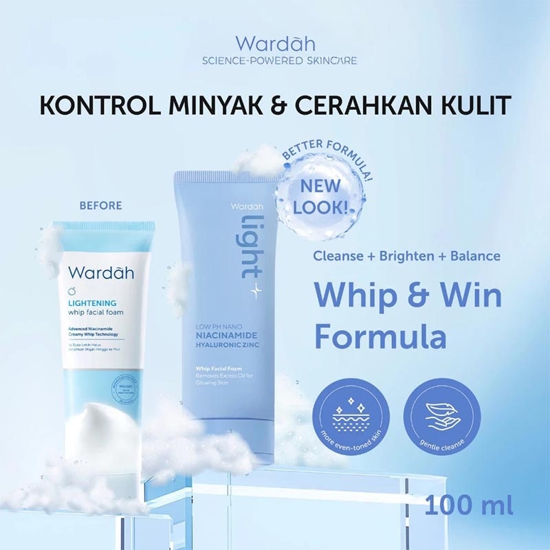 Light+ Low pH Nano Niacinamide Hyaluronic Zinc Whip Facial Foam 100ml