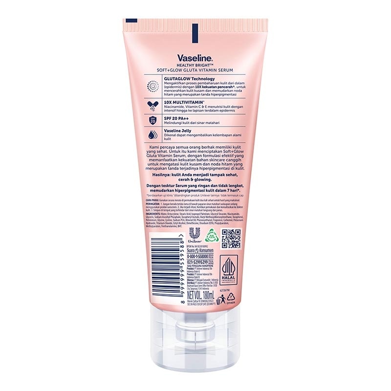 Vitamin Body Serum Vaseline Soft Glow 180ml