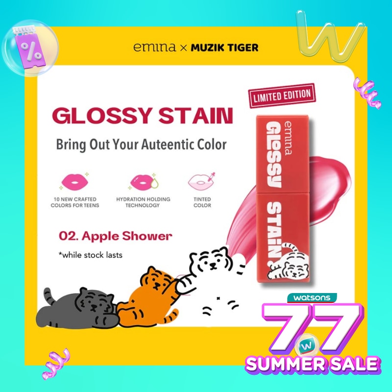 EMINA [Limited Edition] Emina Glossy Stain 02 Apple Shower 3g (Collaboration)