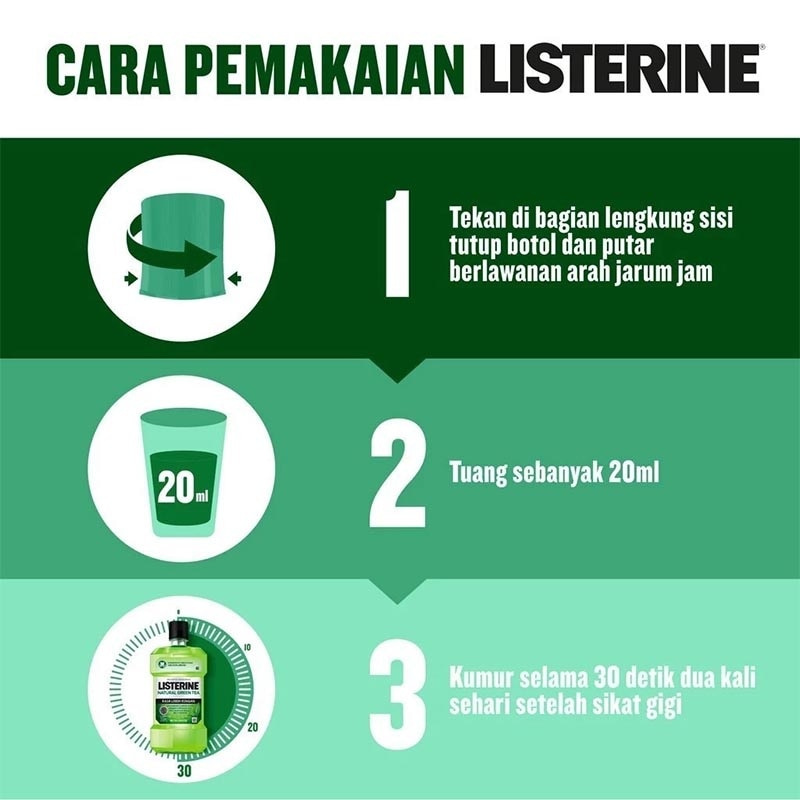 Twin Pack Natural Green Tea Mouthwash 500ml image