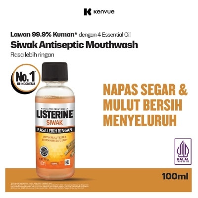 LISTERINE Listerine Siwak Mouthwash 100 Ml