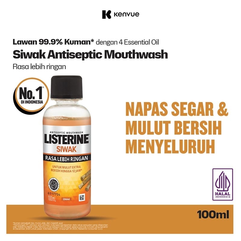 Listerine Siwak Mouthwash 100 Ml