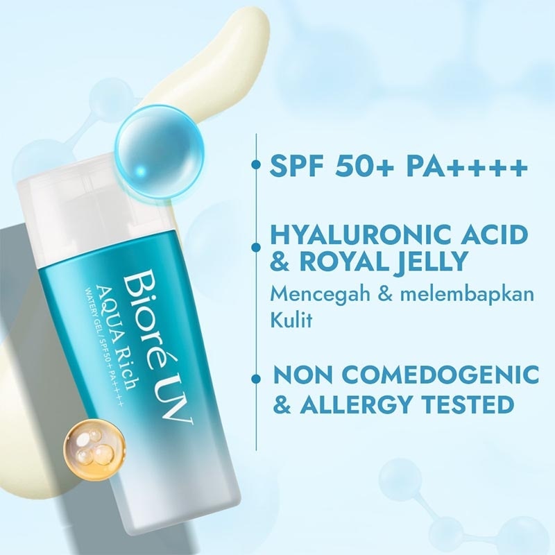 Sunscreen Biore UV Aqua Rich Watery Gel SPF 50 / PA++++ 70ml