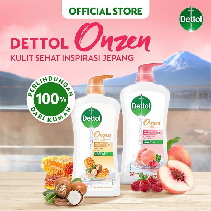 Dettol Body Wash Onzen Hachimitsu Honey Refill 410ml