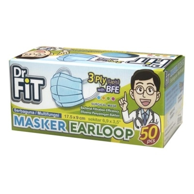 DR FIT Dr Fit Masker Earloop 50s (Box)