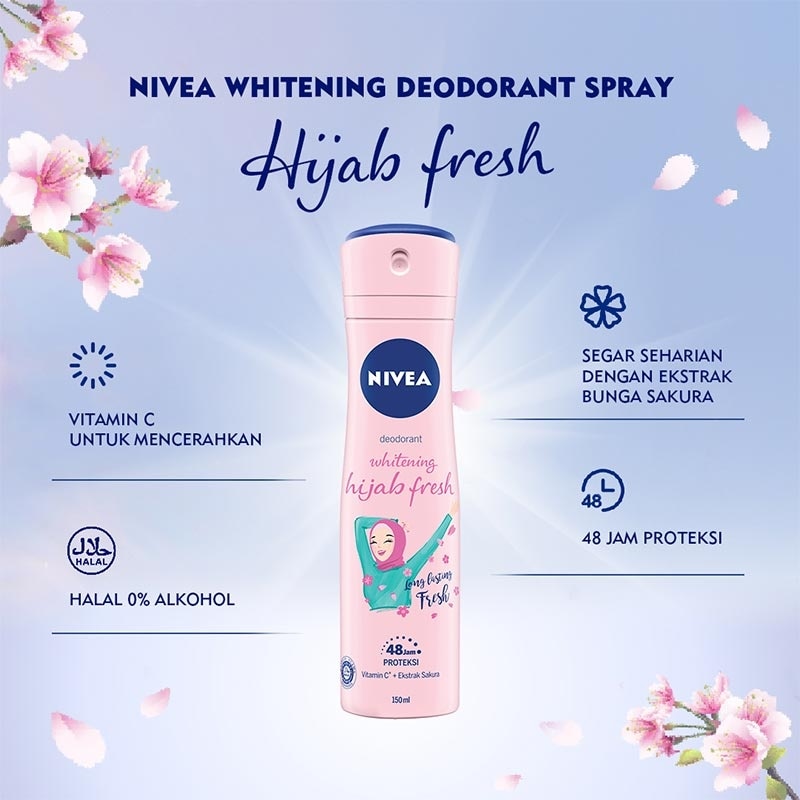 Deodorant Whitening Hijab Fresh Spray 150ml