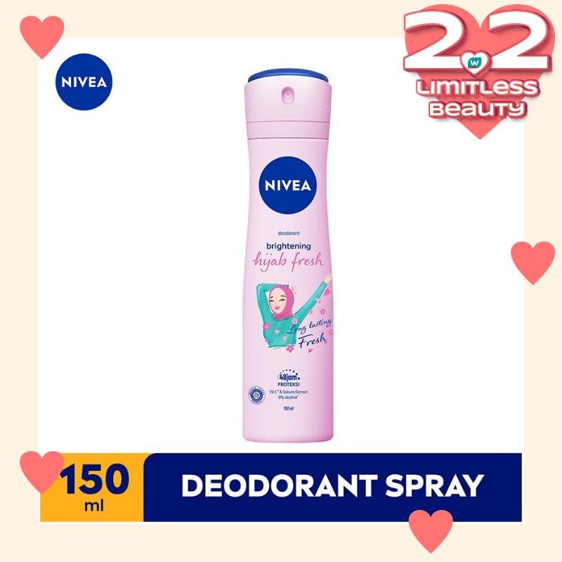 Promo Harga Nivea Deo Spray Whitening Hijab Fresh 150 ml - Watsons