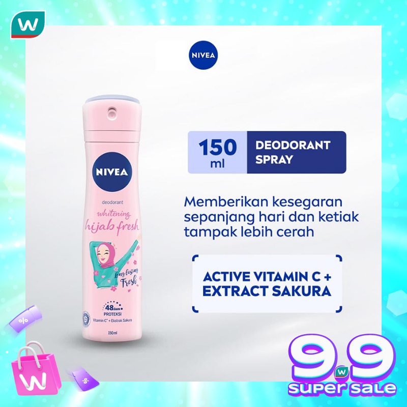 Deodorant Whitening Hijab Fresh Spray 150ml