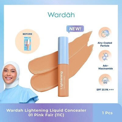 WARDAH Wardah Lightening Liquid Concealer 01 Pink Fair (11C) 6g