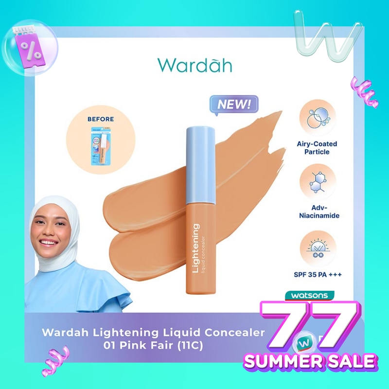 Wardah Lightening Liquid Concealer 01 Pink Fair (11C) 6g