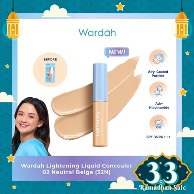 WARDAH Wardah Lightening Liquid Concealer 02 Neutral Beige (32N) 6g