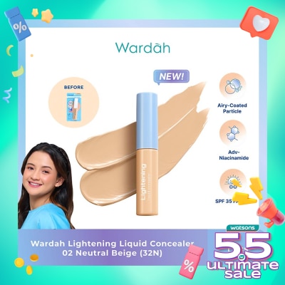 WARDAH Wardah Lightening Liquid Concealer 02 Neutral Beige (32N) 6g