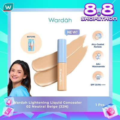 WARDAH Wardah Lightening Liquid Concealer 02 Neutral Beige (32N) 6g