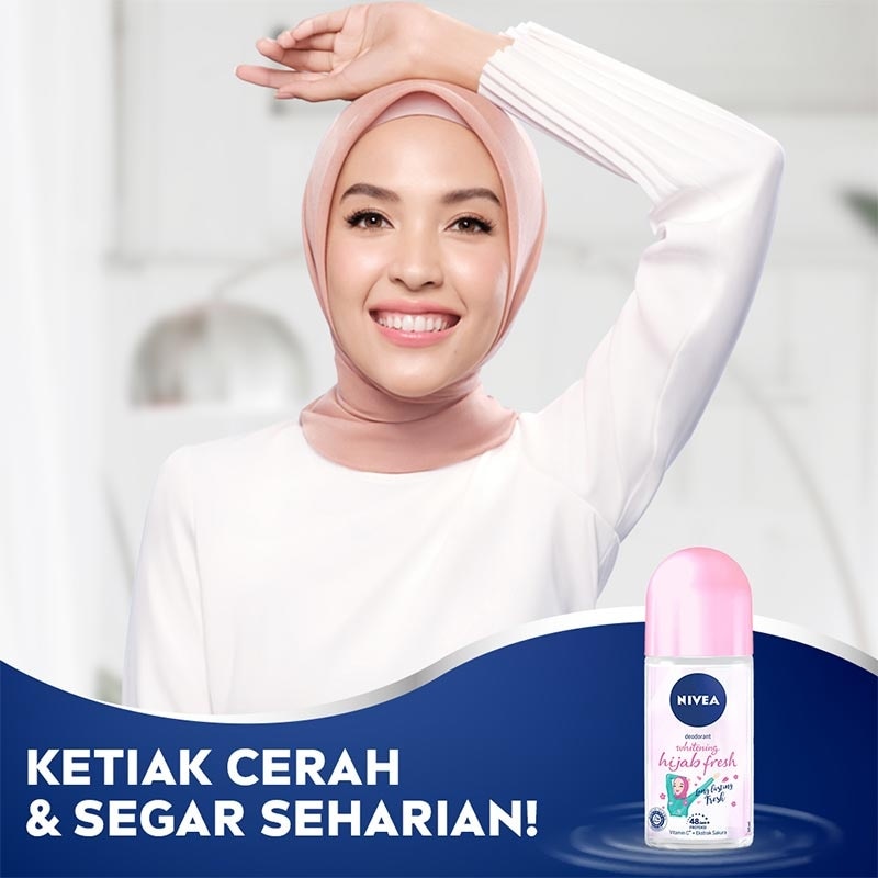 Deodorant Whitening Hijab Fresh Roll On 50ml