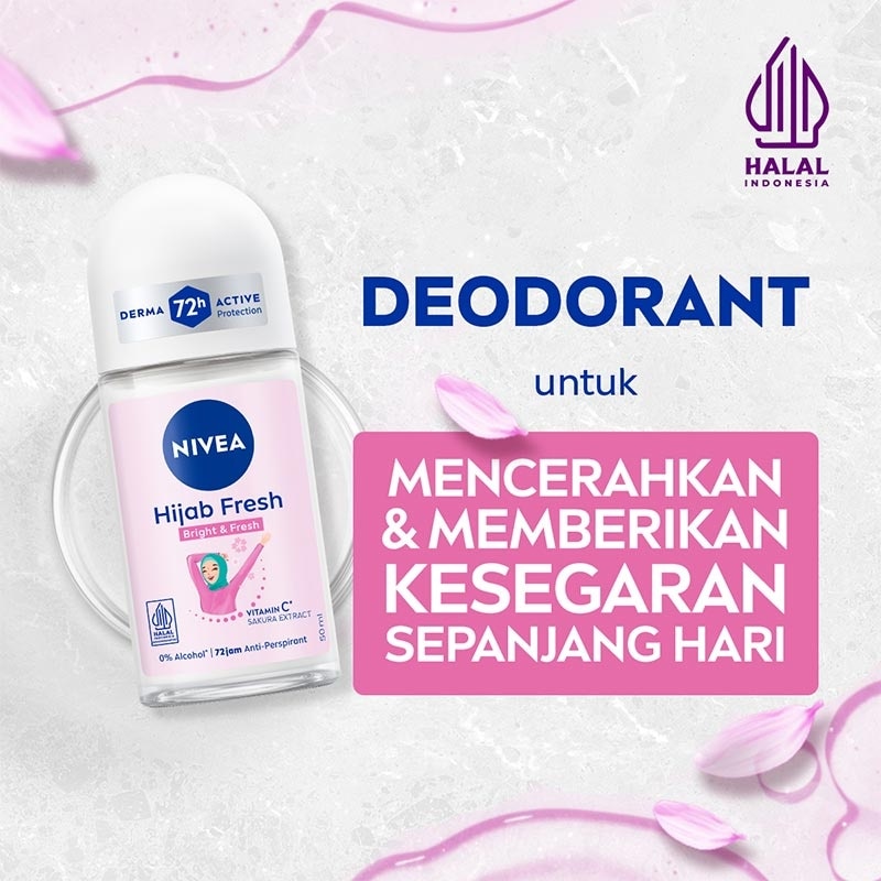 Nivea Deodorant Roll On Hijab Fresh Bright & Fresh 50ml