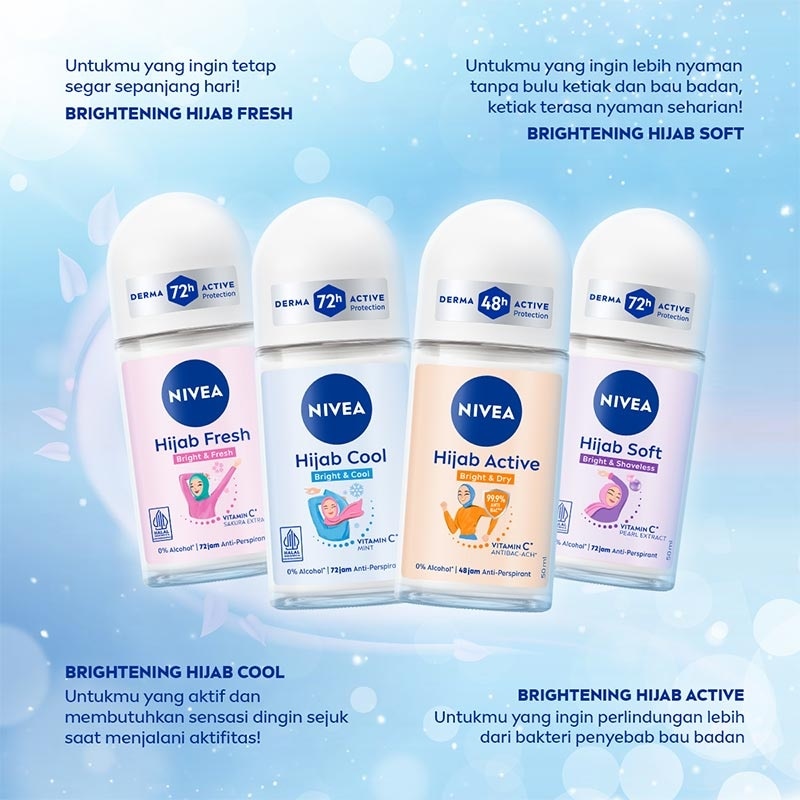 Nivea Deodorant Roll On Hijab Fresh Bright & Fresh 50ml