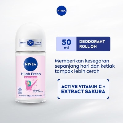 NIVEA Nivea Deodorant Roll On Hijab Fresh Bright & Fresh 50ml