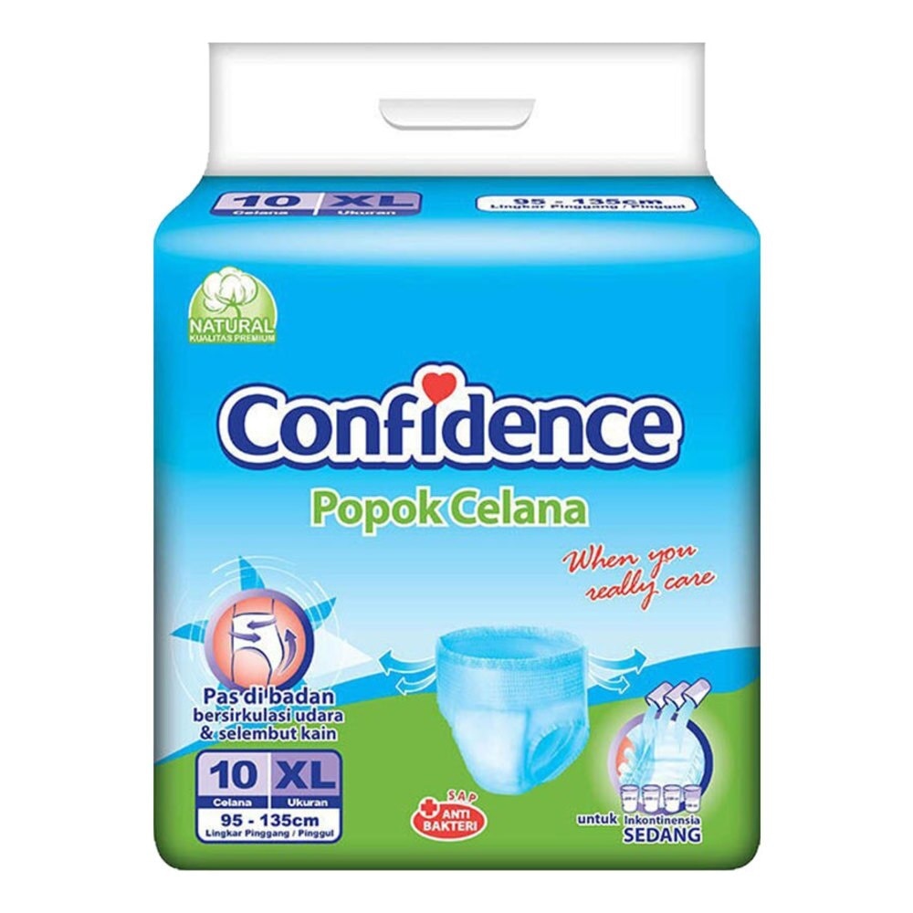 Promo Harga Confidence Adult Diapers Pants XL10 10 pcs - Watsons