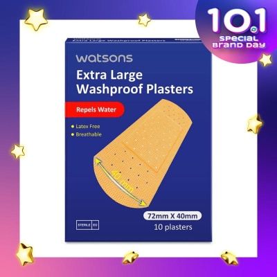 WATSONS W Extra Large Washproof Plaster 10S