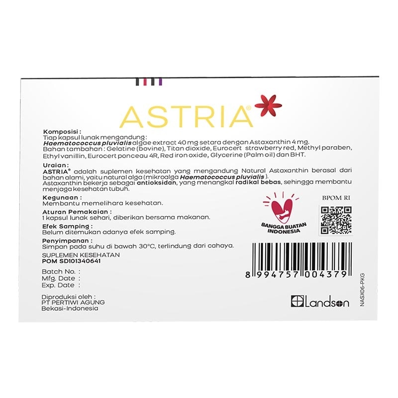 Astaxanthin 4mg 1 Strip @ 4 Soft Capsules