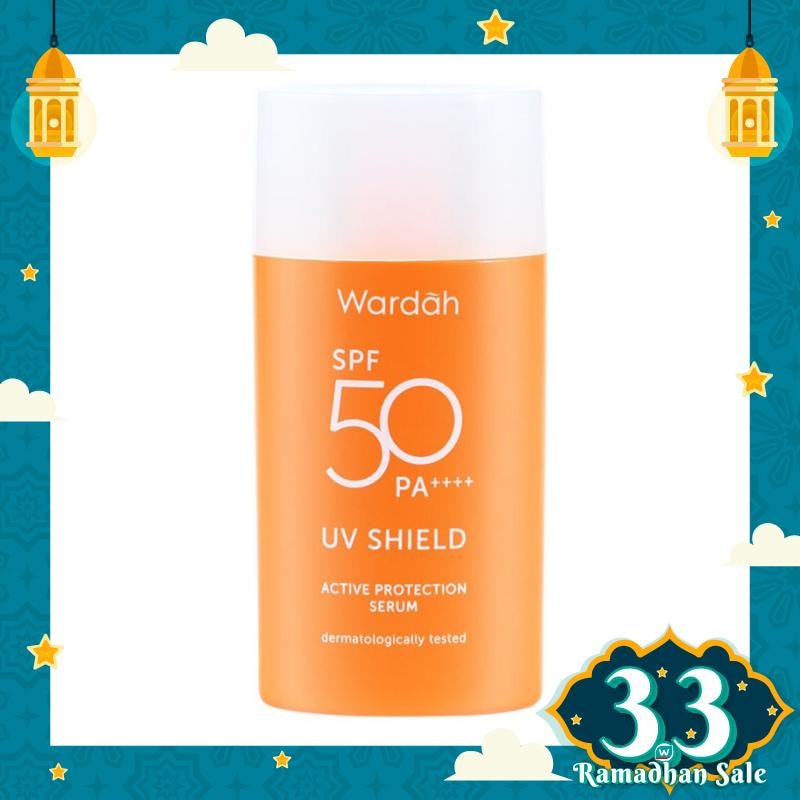 Promo Harga Wardah UV Shield Active Protect Serum SPF50 35 ml - Watsons