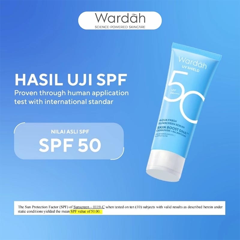 UV Shield Aqua Fresh Sunscreen Serum SPF 50 PA++++ 30ml