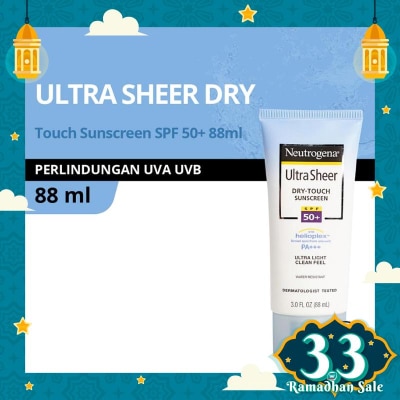 NEUTROGENA Ultra Sheer Dry-Touch Sunscreen SPF 50+ 88ml