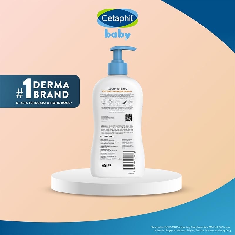 Cetaphil Baby Gentle Wash & Shampoo with Organic Calendula 400ml