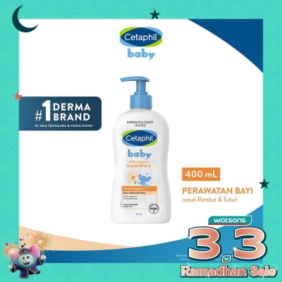 CETAPHIL Cetaphil Baby Gentle Wash & Shampoo with Organic Calendula 400ml