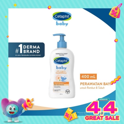 CETAPHIL - Cetaphil Baby Gentle Wash & Shampoo with Organic Calendula 400ml