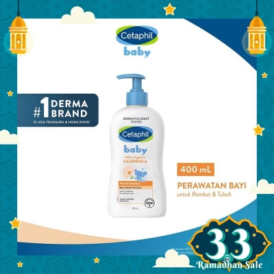 CETAPHIL Cetaphil Baby Gentle Wash & Shampoo with Organic Calendula 400ml