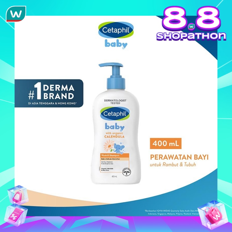 Cetaphil Baby Gentle Wash & Shampoo with Organic Calendula 400ml