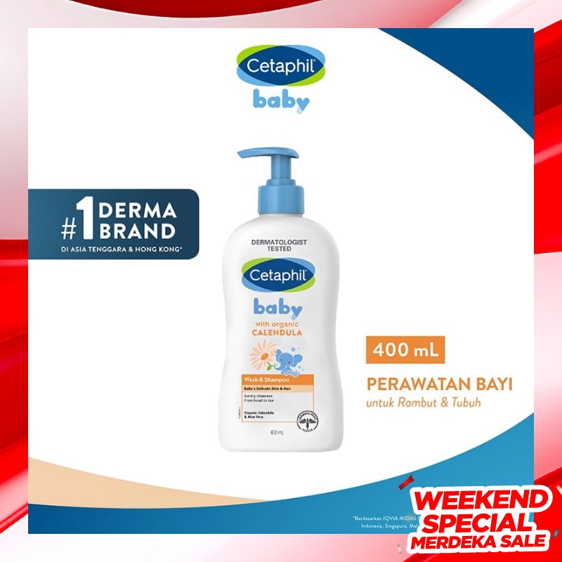 Cetaphil Baby Gentle Wash &. Shampoo with Organic Calendula 400ml