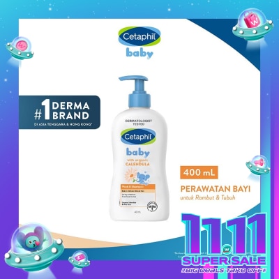 CETAPHIL Cetaphil Baby Gentle Wash &. Shampoo with Organic Calendula 400ml