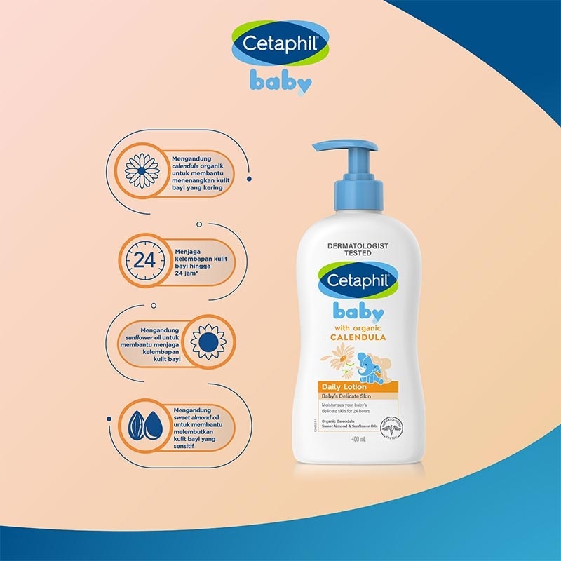 Baby Daily Lotion with Organic Calendula 400ml