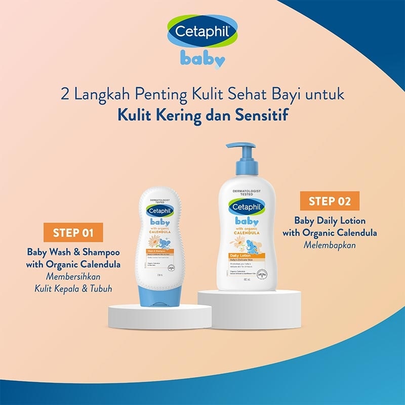 Cetaphil Baby Gentle Wash & Shampoo with Organic Calendula 230ml