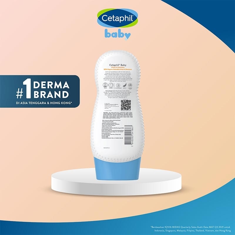 Cetaphil Baby Gentle Wash & Shampoo with Organic Calendula 230ml